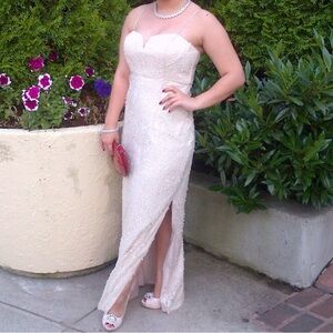 Aidan Mattox Sequined Gown